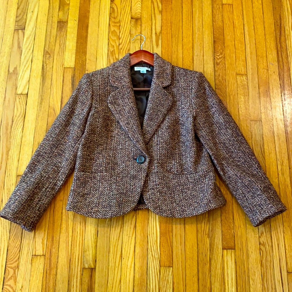 Pendleton Petite Mixed Wool Blazer - image 1